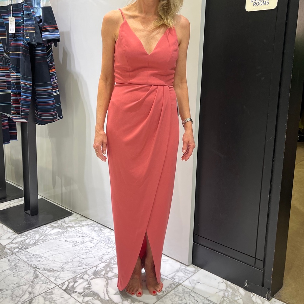 Wayf Ines V-Neck Tulip Gown